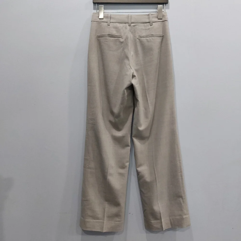 Aritzia Babaton Malcom Wide-Leg Italian Wool Dress Pant Size 2 - Picture 6 of 8